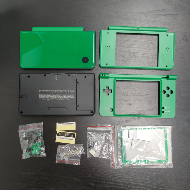 เคสเปลี่ยนทดแทนคุณภาพสูง 7 สี 1:1 ครบชุด สำหรับเครื่องเกม Nintendo NDSi XL/LL พร้อมชุดปุ่ม