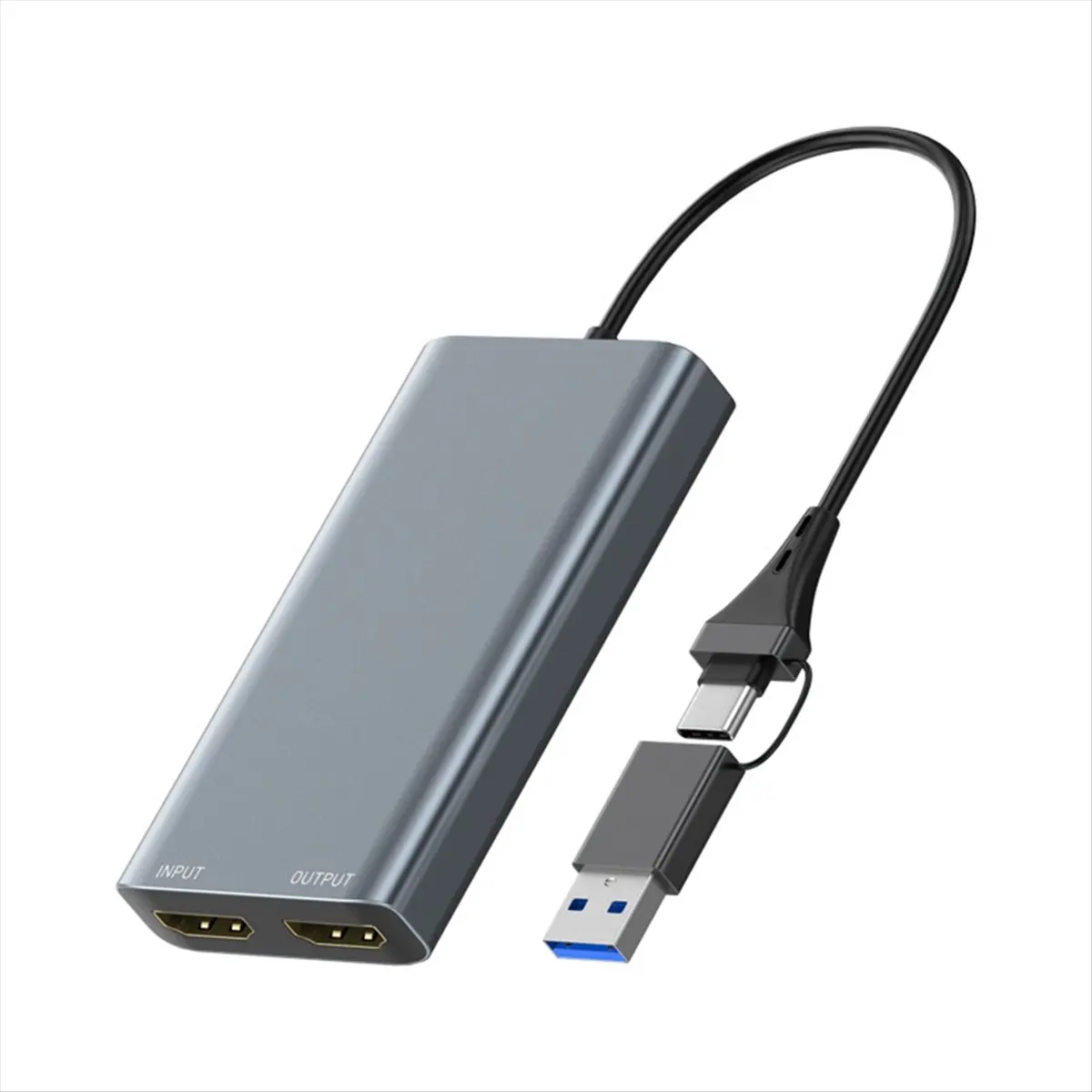 M09K HDTV Video Capture Card USB Type-C HDMI-Compatible Video Grabber Box 4k 60HZ Loop-Out for PC Computer Camera Live Gaming