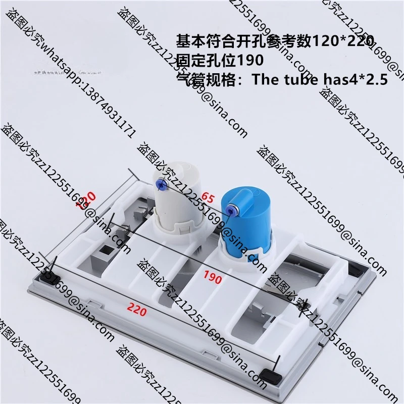 

Подходит для настенного резервуара для воды, пневматический панельный пистолет, серая настенная кнопка для унитаза, увеличительная кнопка для смыва унитаза из нержавеющей стали