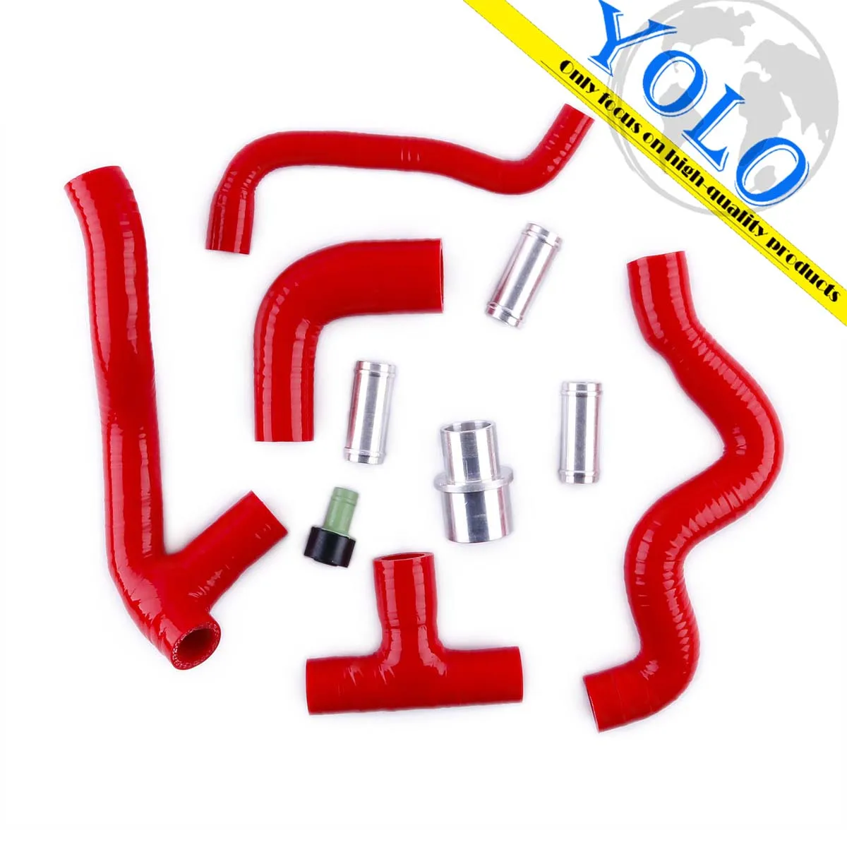 

YOLO For 2001-2003 Audi A3 1999-2005 VW Bora Jetta Golf Mk4 1.8T AUQ AUM Silicone Crankcase Breather Hose Kit