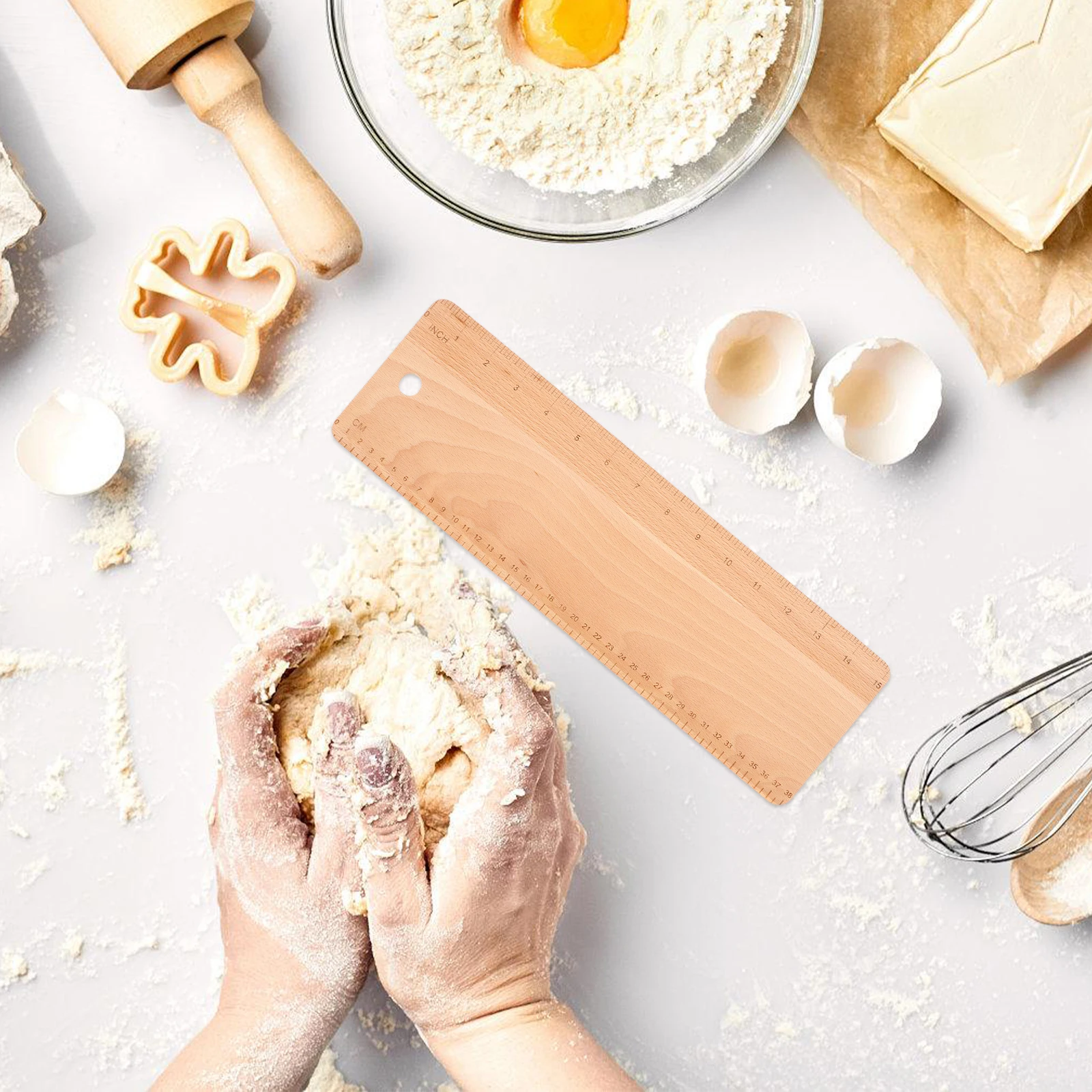 

Wooden Bread Dough Transfer Peel For French Bread Baking Smooth Lightweight Flipping Board Wood Peel Easy Cleaning