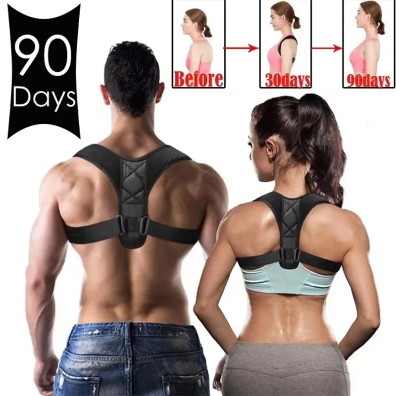 Adjustable Posture Corrector Back Support Brace for Men & Women Comfortable Invisible Wearable for Office Gym Outdoor Activities