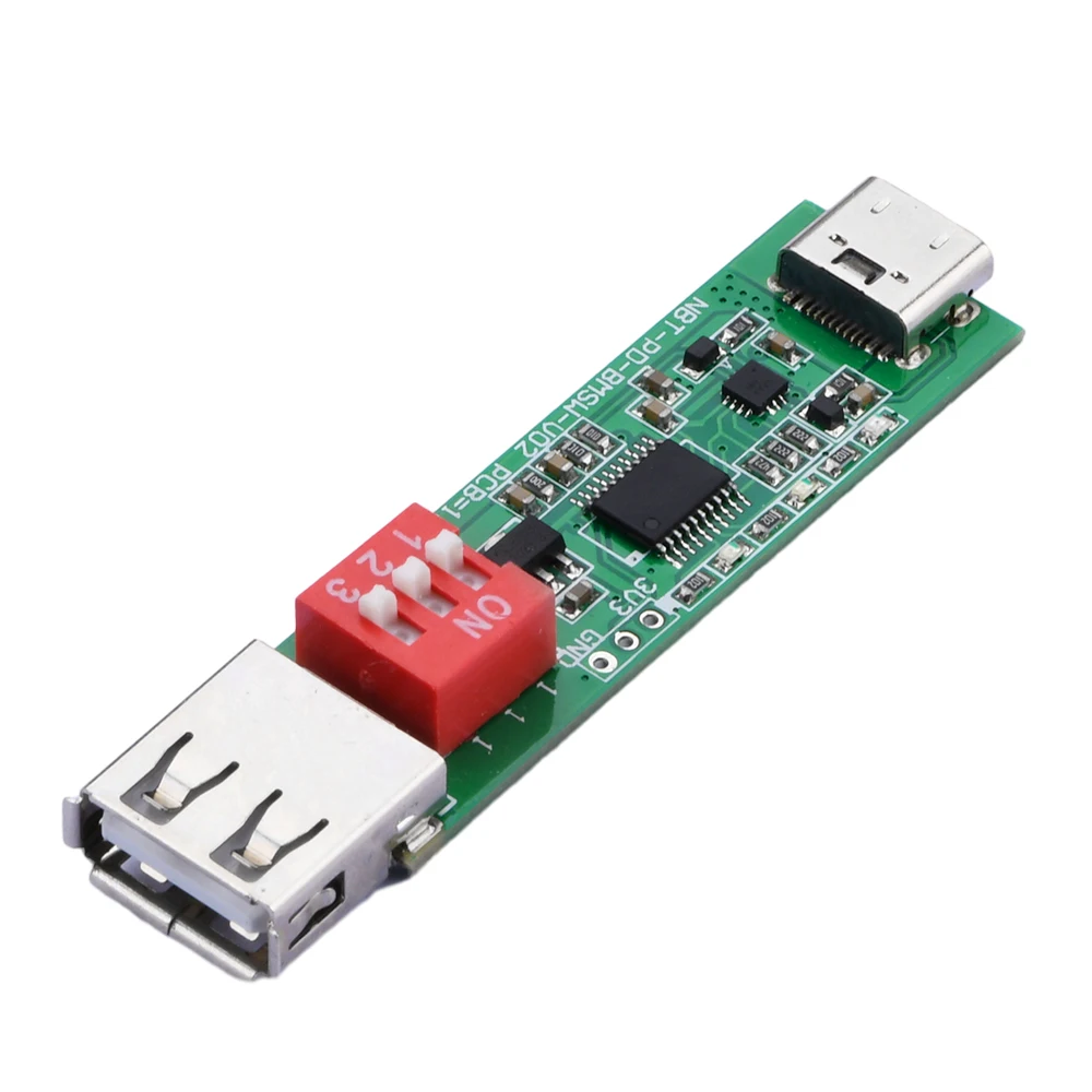 USB Type-C PD2.0 3.0 QC 2.0 3.0 Decoy Trigger Board PD Power Supply Voltage Tester DC 5V 9V 12V 15V 20V Motherboard Aging Test