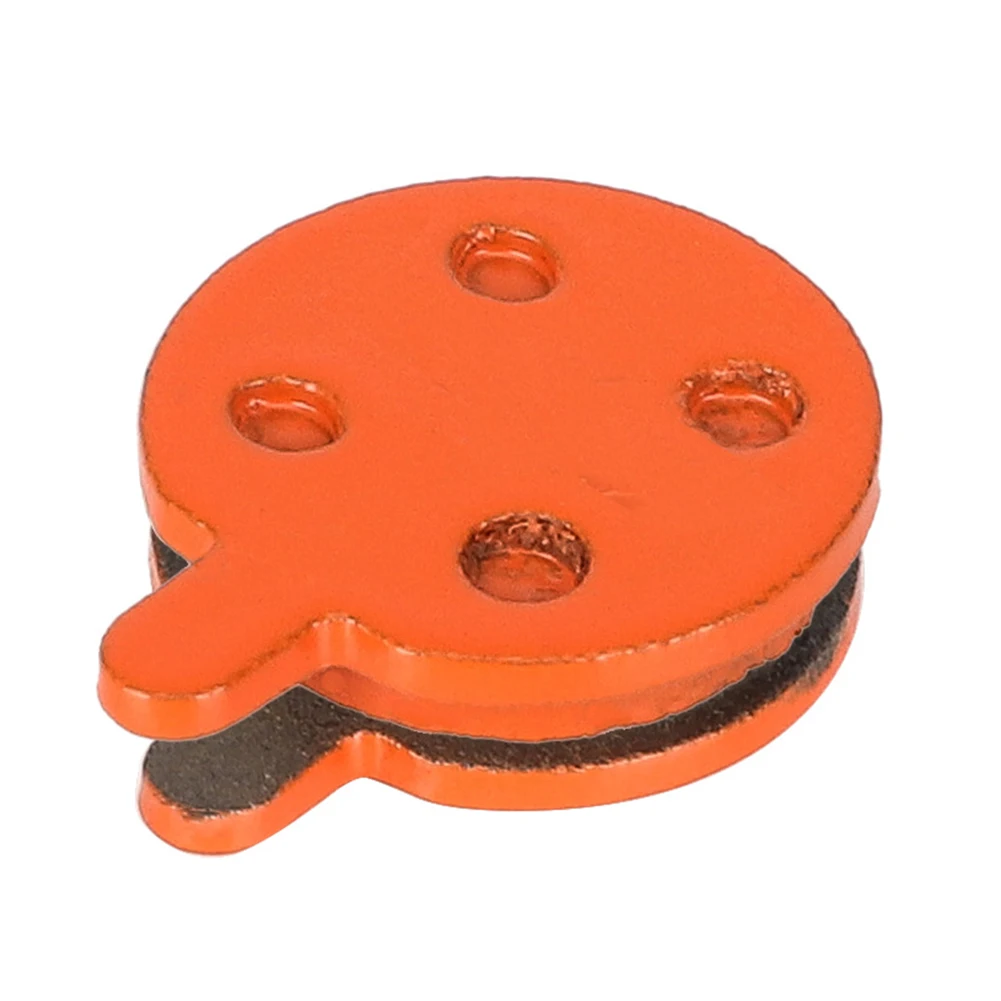 مجموعتان من وسادات الفرامل المعدنية المتعددة لشاومي برو سكوتر كهربائي الفرامل البرتقالية المعدنية الراتنج وسادات الاحتكاك ملحقات ركوب الدراجات #4