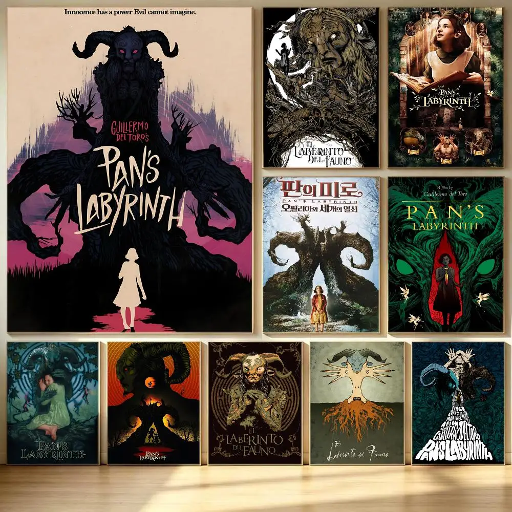 Movie Pan's Labyrinth Poster Poster HD Printing Soothing And Cream Style Home Decor For The Living Room Cafes Gift Giving