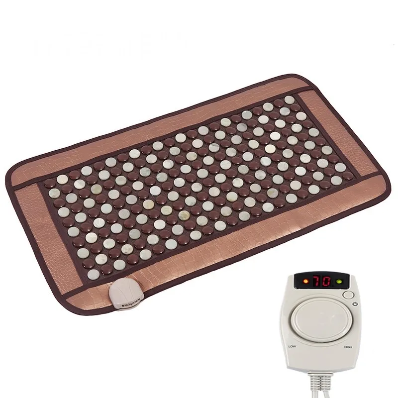 Customizable 220V healthcare Korea germanium tourmaline massage mat Mix jade mattress electric heating therapy pad cushion
