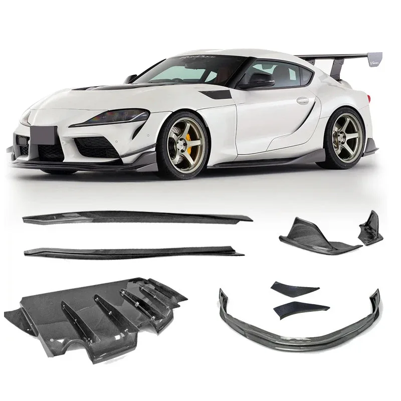 

Carbon Fiber Body Kit For Supra A90 MK5 Aero Full Front Bumper Lip Side Skirts Diffuser Spoiler Wing Sp Bodykit