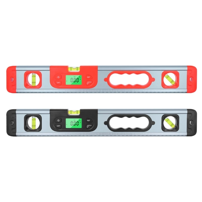 Electronic Protractor Finder Measuring Gauge Meter Spirit Level Backlight LCD Display for Woodworkers Fabricators