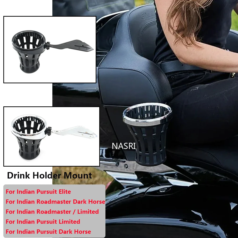 For Indian Pursuit Roadmaster Dark Horse Pursuit Roadmaster Limited NEW Motorcycle Accessories Passenger Drink Cup Holder Mount