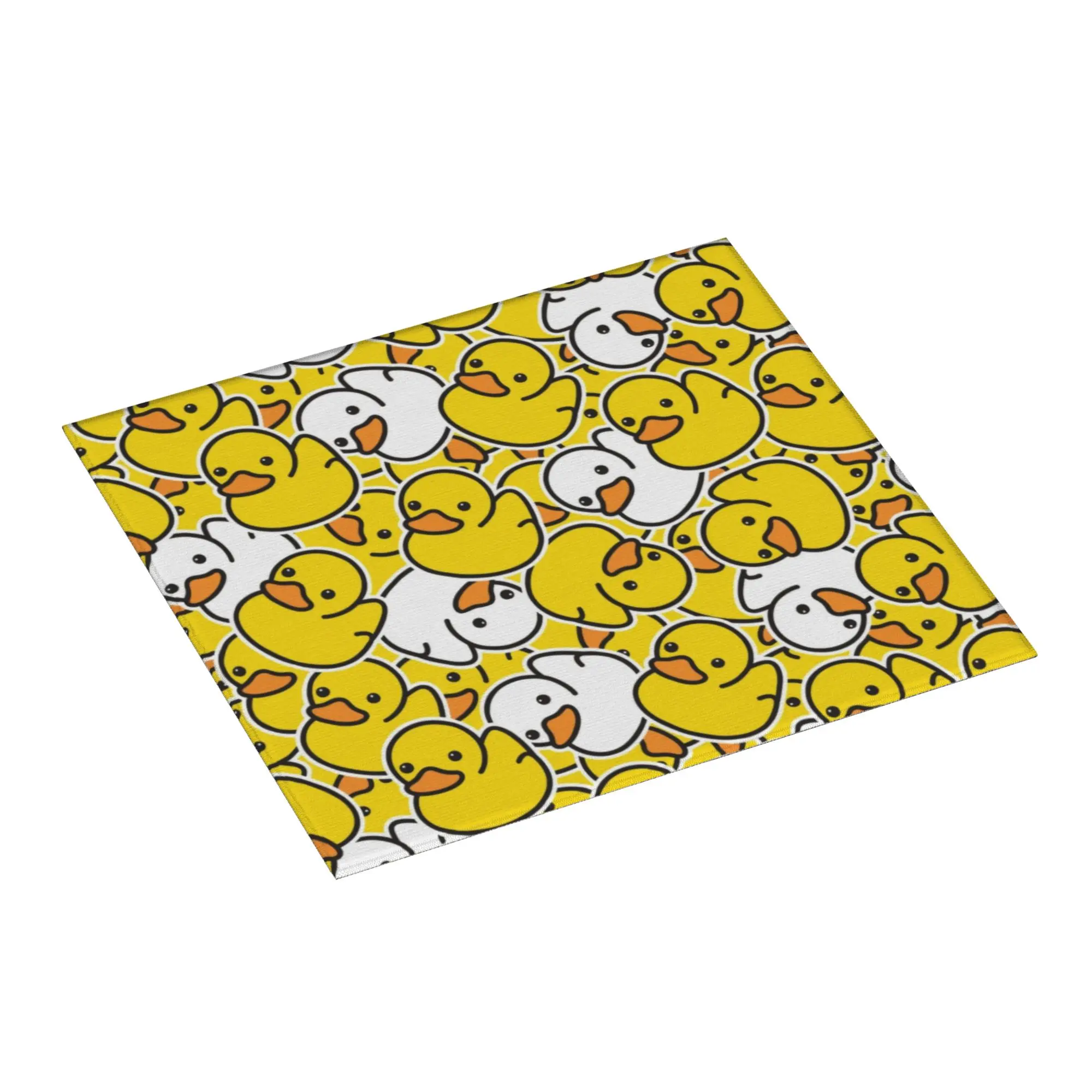 Drying Mat For Kitchen Yellow Cartoon Animal Rubber Duck Water Absorbent Reusable On Slip Kitchen Counter Protector Mat