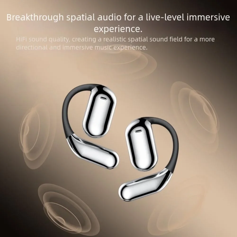 

Беспроводные наушники-переводчики с искусственным интеллектом, водонепроницаемые наушники с открытым ухом и шумоподавлением, наушник-переводчик для конференций, деловой поездки