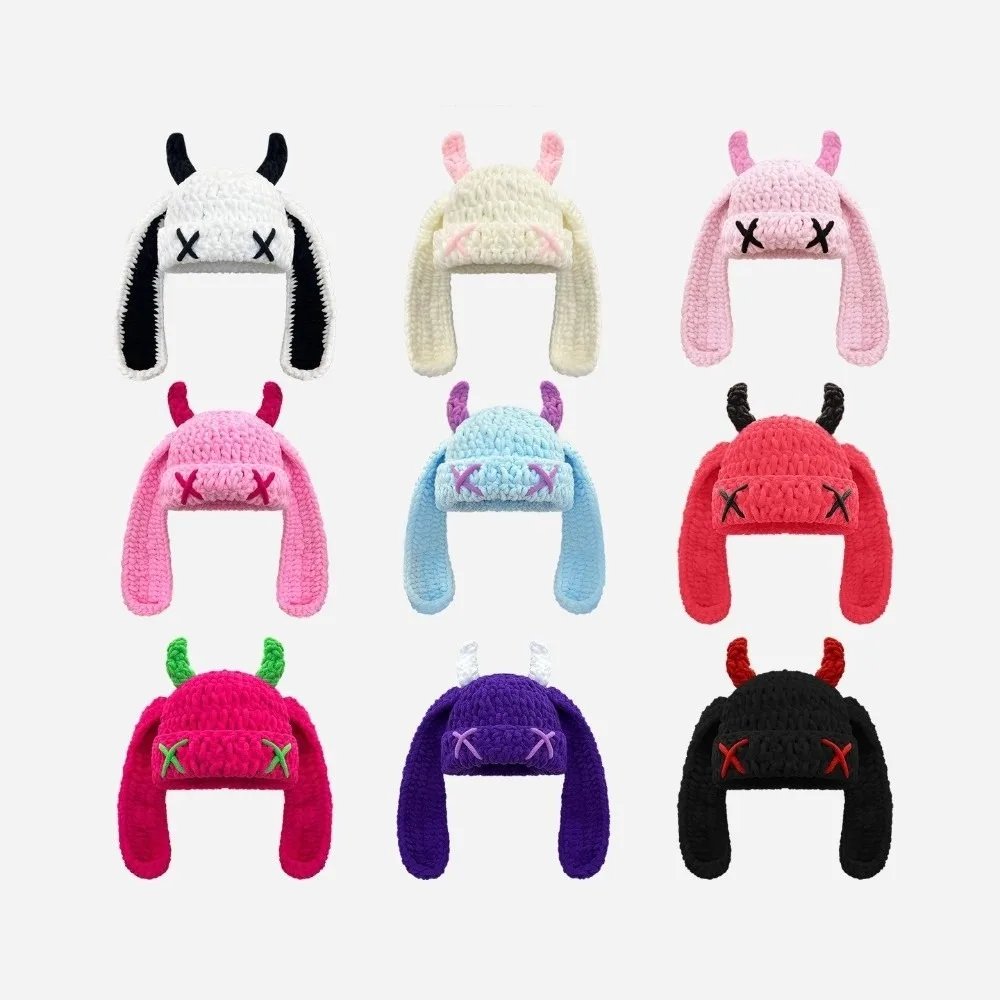 Gorro de pesca cálido Kawaii Y2K punk para invierno - imagen 2