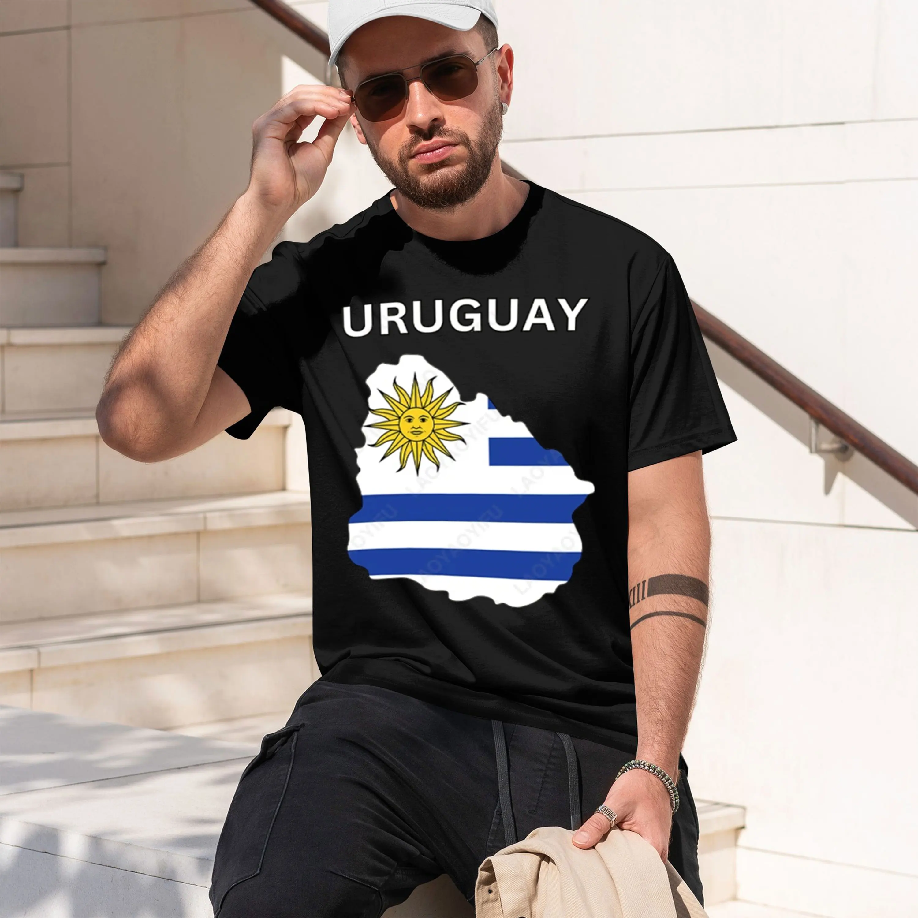 Uruguay Flag Map Woman Man Patriotism Graph T Shirts Summer Loose High Quty T-shirt O-ne Short-sv 2026 New Model Short-sleeve cr