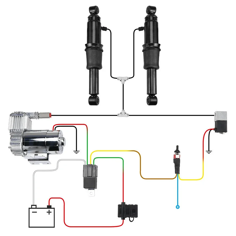 Motorcycle Rear Air Ride Suspension Kit For Touring Electra Glide Street Road Glide Road King 1994-2022 Motorcycle Accessories