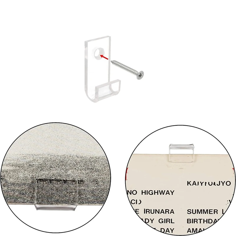 30Pcs Vinyl Record Display Shelf Wall Mount Minimalist Acrylic Vinyl Holder For CD Display
