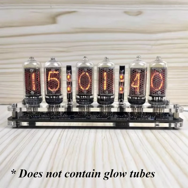6-Bit IN-8 Glow Tube Clock Base IN8 Nixie Tube Watch Accessories Electron Table Clocks Maintenance LED Watch Motherboard