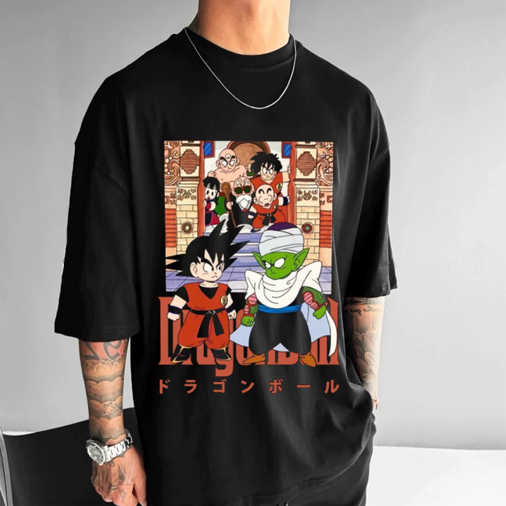 

Anime Dragon Ball Men's Clothing Vintage Graphic T Shirts Man Y2k Oversized Casual Women Short Sleeve Tee Tops Summer Harajuku