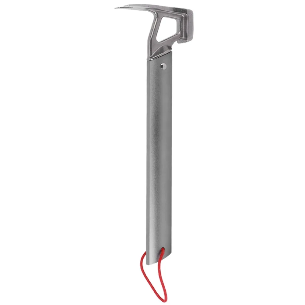 Durable Aluminum Alloy Camping Hammer Heavy Duty Gray Tent Nail Hammer Portable Tent Stake Hammer Camping view 5
