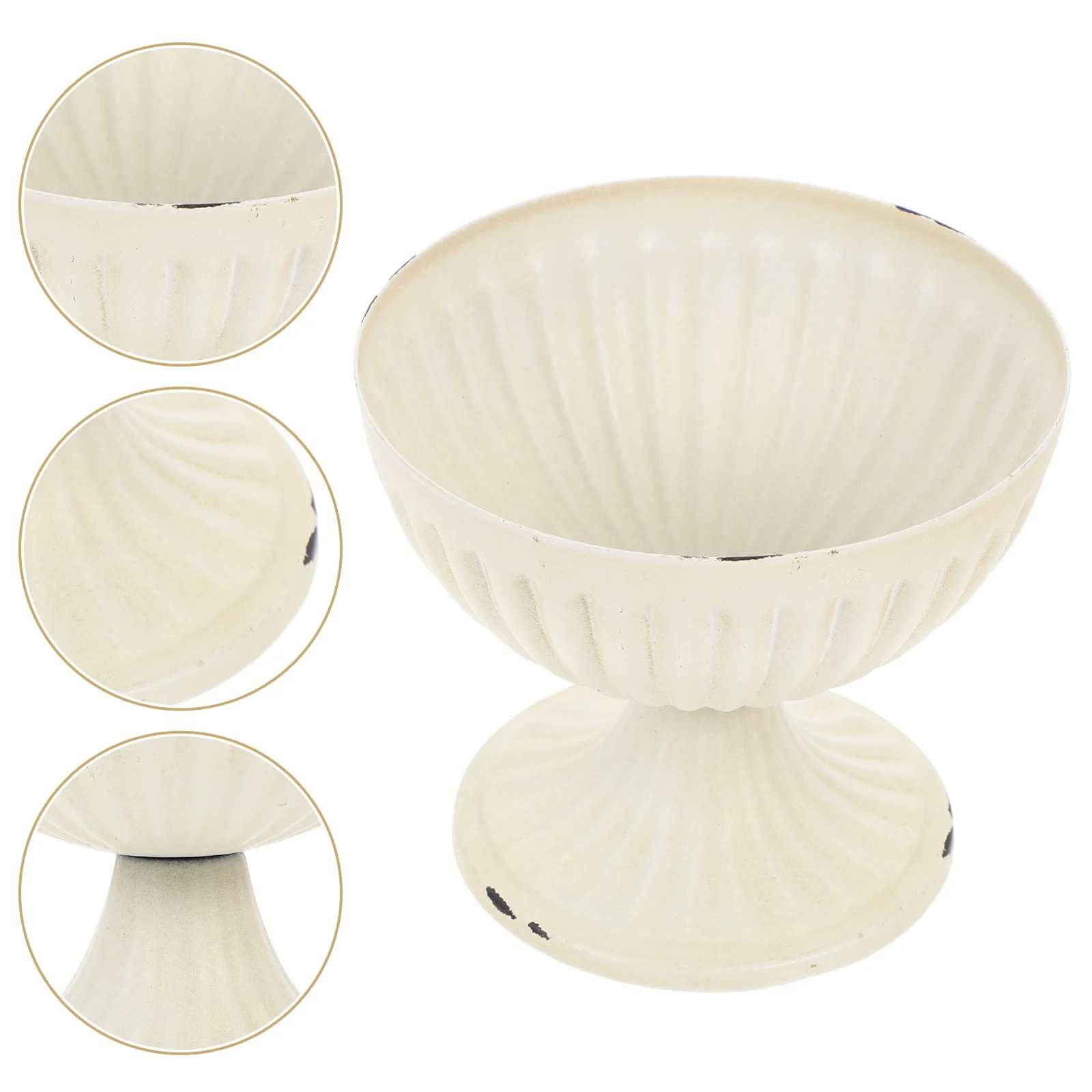 

Retro Iron Flowerpot Decorative Wedding Table Centerpiece Floral Arrangement Home Desktop Vase Modern Minimalist Style Office