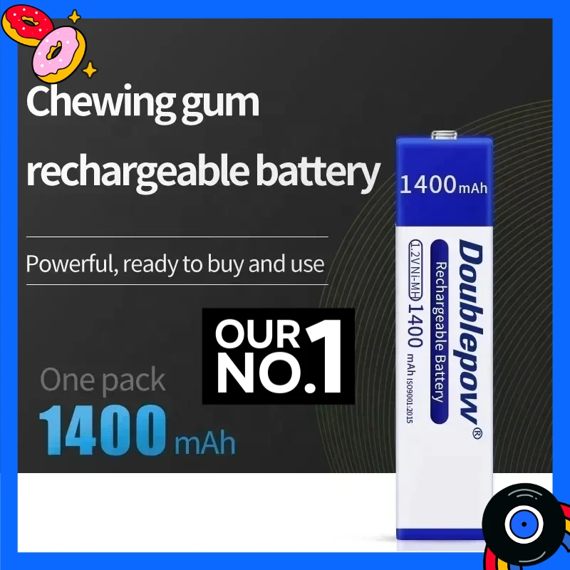 1.2V 1400mAh 充電式バッテリー 角型 7/5 F6 ニッケル水素バッテリー ガム型バッテリー ソニーCDプレーヤー用