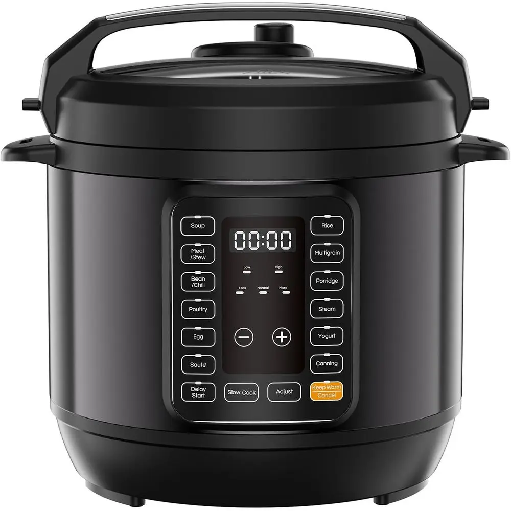 

6-Quart 16-in-1 Multifunction Cooker with 12 Presets, Slow Cook, Rice Cooker, Steamer, Sauté, Soup Maker, Meat Stew, Yogurt Make