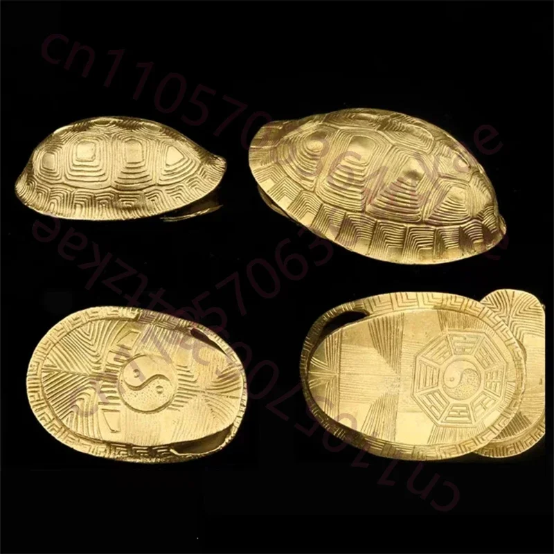 Copper Turtle Shell Six Shaking Hexagrams, Turtle Shell 64 Hexagram Tools