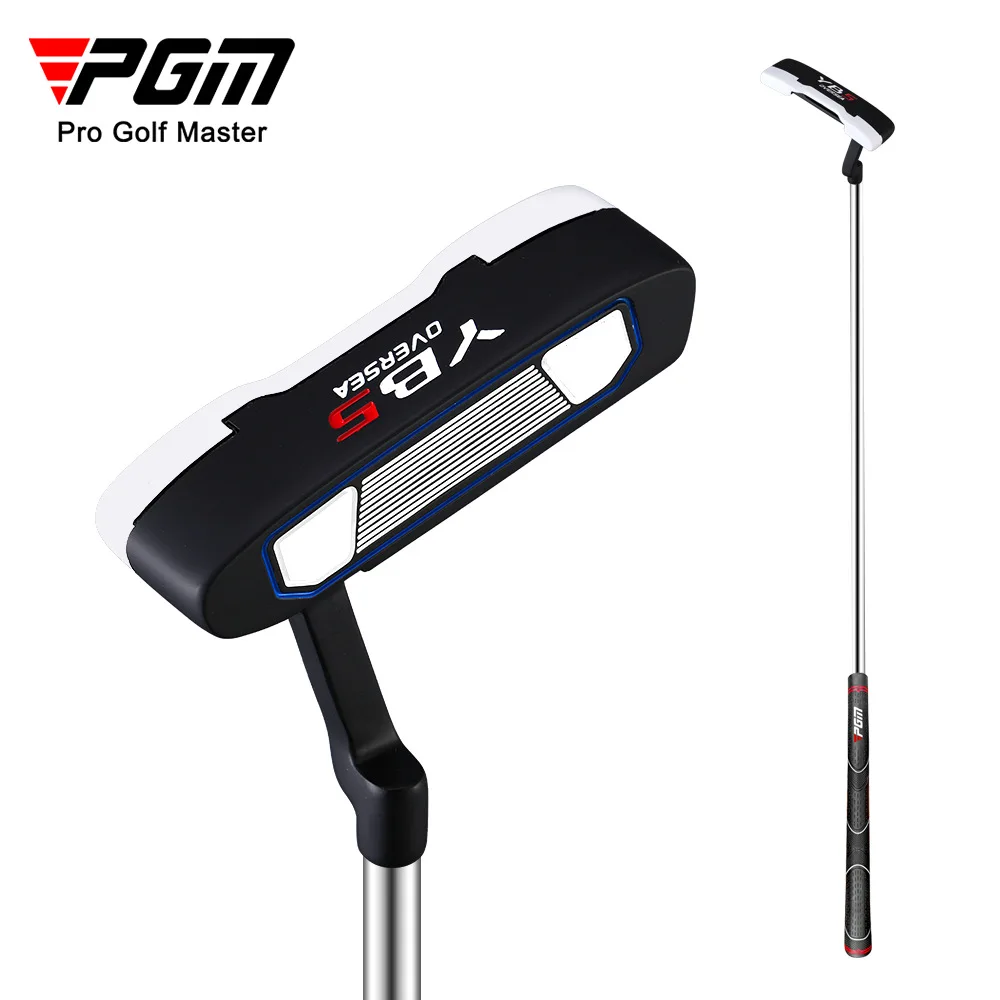 PGM Men's Golf Putter 34 Inch Right Hand Blade with Alignment Line Grooved Face Steel Shaft Rubber Grip