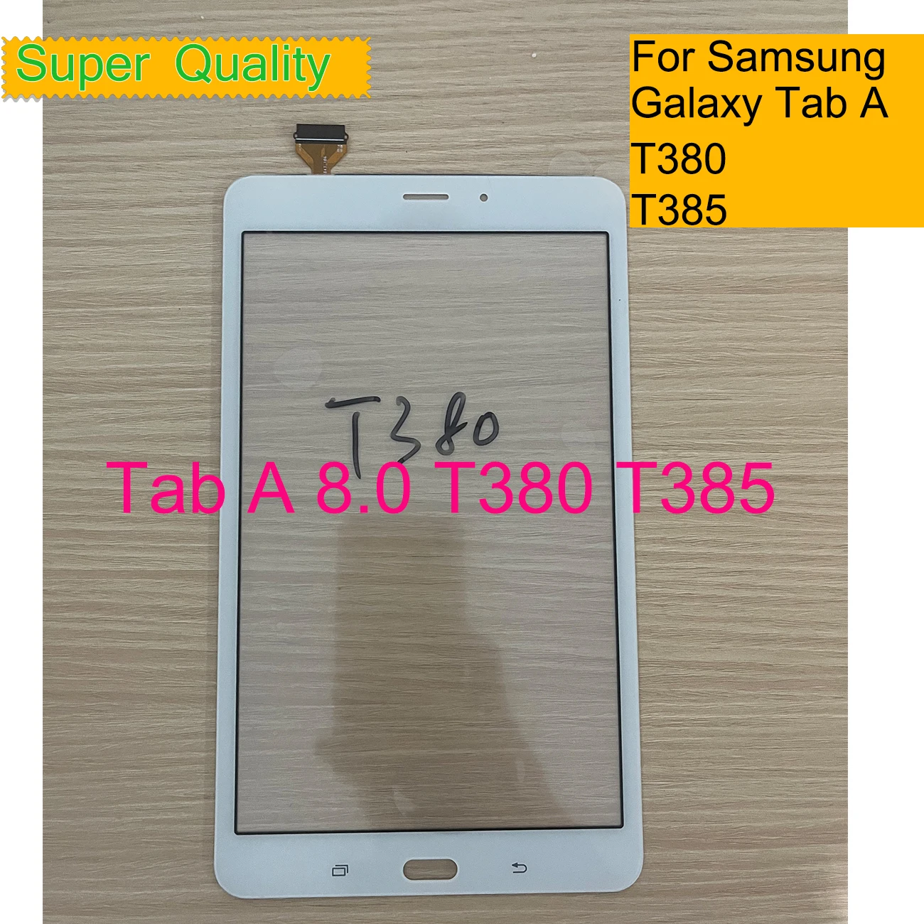 10Pcs/Lot For Samsung Galaxy Tab A 8.0 2017 SM-T380 T380 T385 Touch Screen Digitizer Panel Sensor Tablet Front Outer LCD Glass