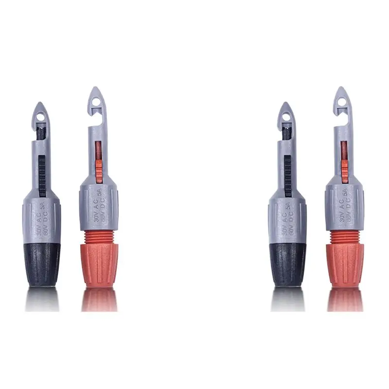 A7THK-2X TP81 Insulation Piercing Clip Set, Banana Plug Connections,Wire Piercing Probe Insulation Piercing Clip Set 4Mm
