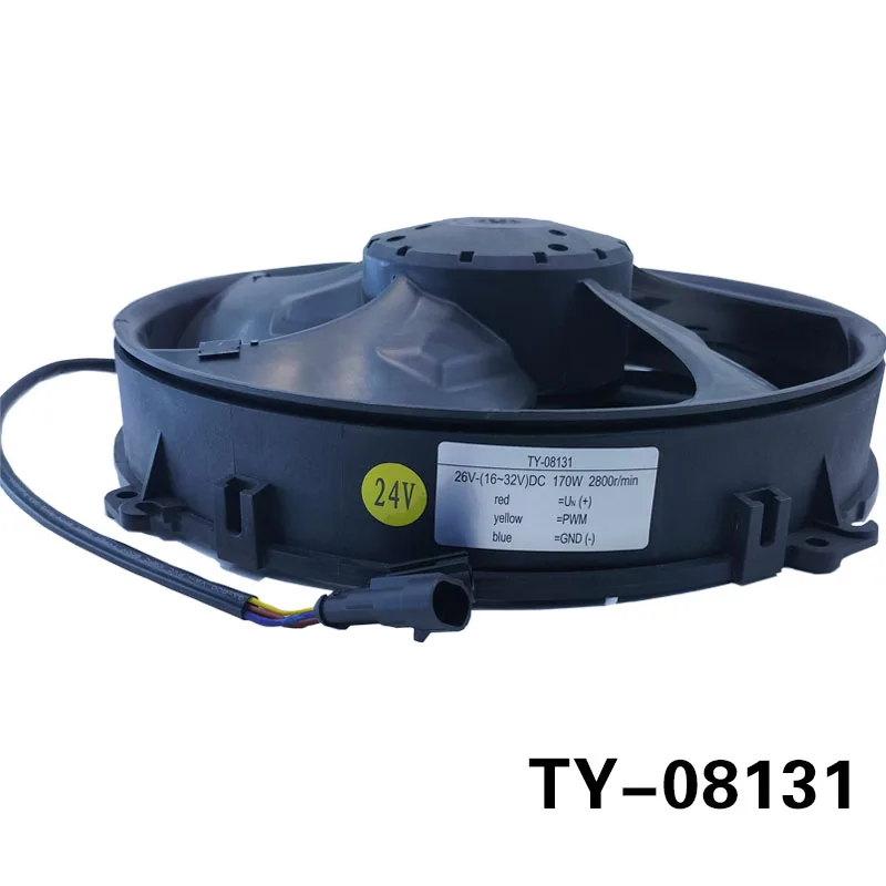 Brushless condenser fans for bus air conditioning cooling systems