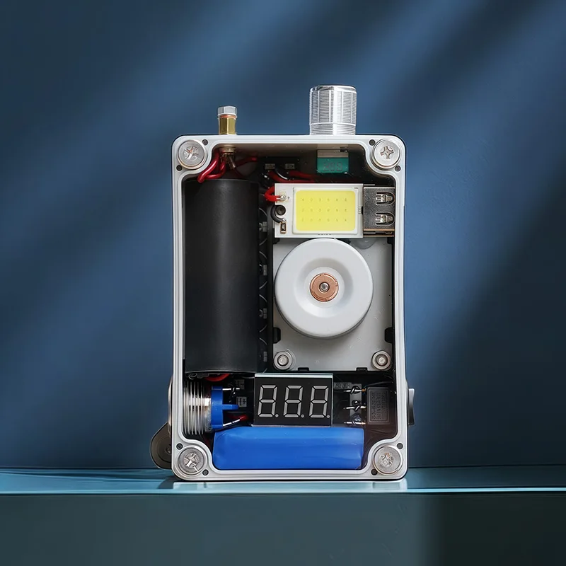 8.4V Hand Crank Generator Portable Emergency USB Charger with COB Light And Lighter Compact Survival Gear for Outdoor