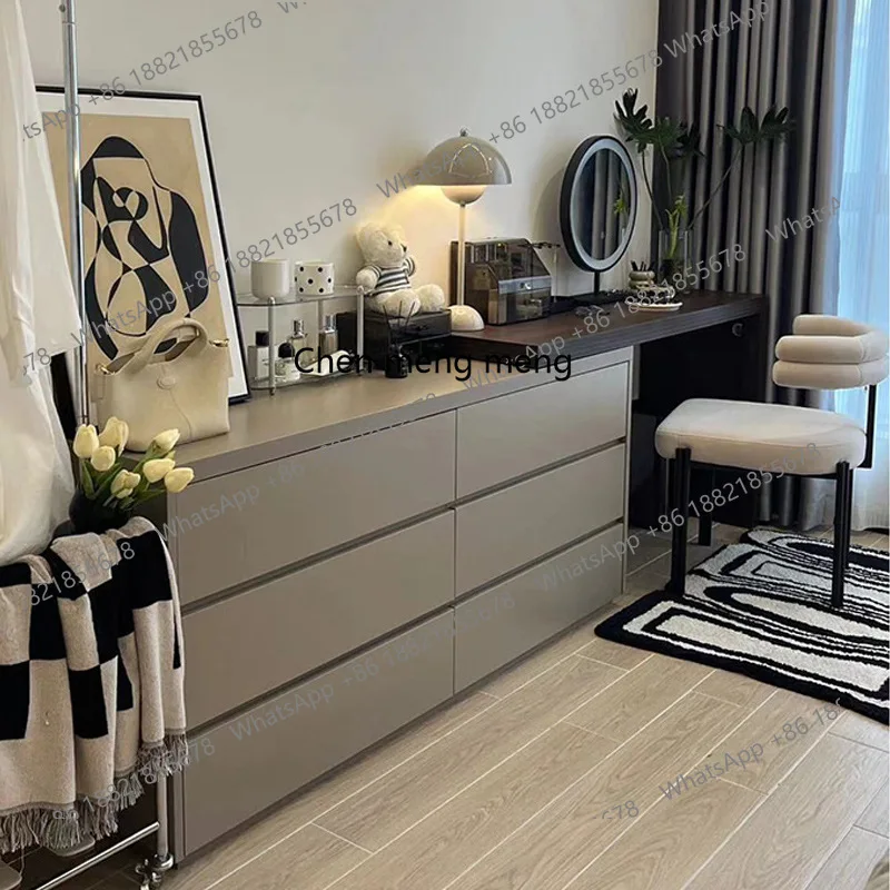 

Комод из массива дерева, комод, встроенная комбинация, прикладной шкаф, столик для макияжа, угловое хранилище, спальня