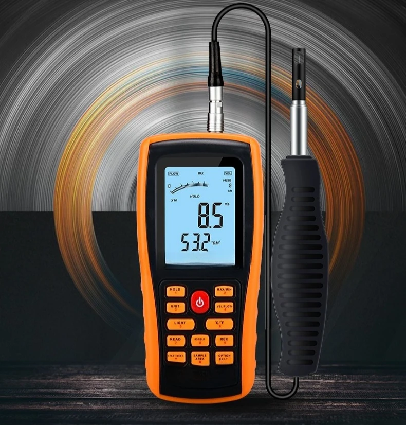 Anemómetro Térmico GM8903, Anemómetro para Medición de Brisa