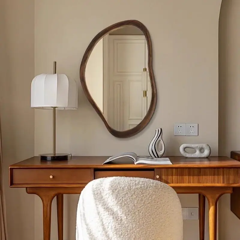 r*-Nordic Dressing Table Mirror Aesthetic Items Modern Decoration Funky Irregular Mirror Makeup Accessories Home Products