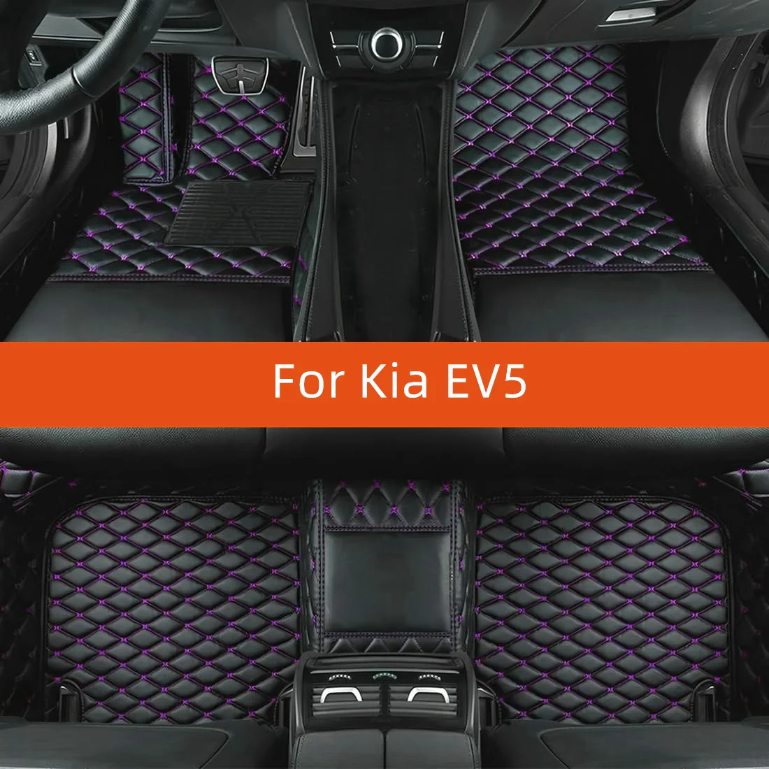 

Custom Leather Car Floor Mat For Kia EV5 2024 2025 2026 2027 Car Mat Interior Accessories