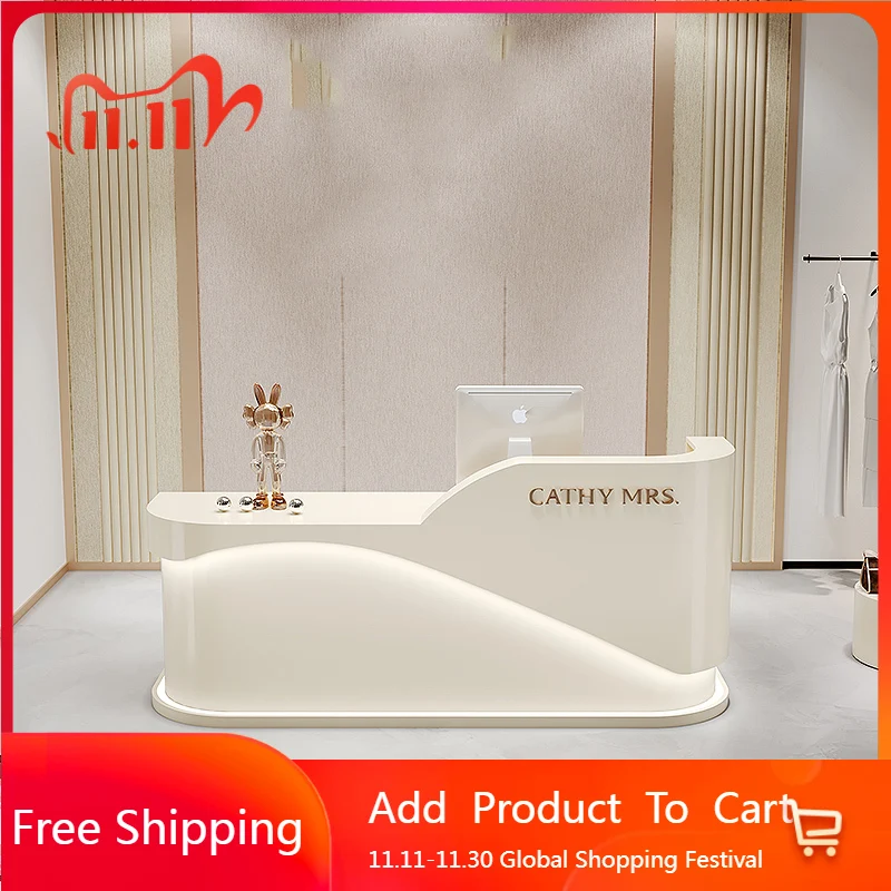 

Minimalist Design Reception Desks Beauty Luxury Unique Salon Reception Desks Modern Shelves Simple Escritorio Office Furniture