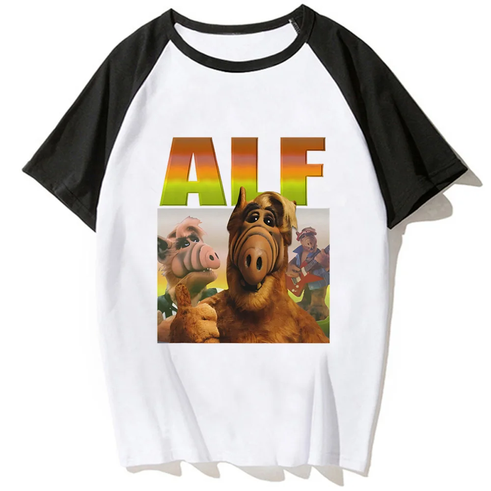 Alf Tee women comic funny tshirt female manga Japanese anime clothing