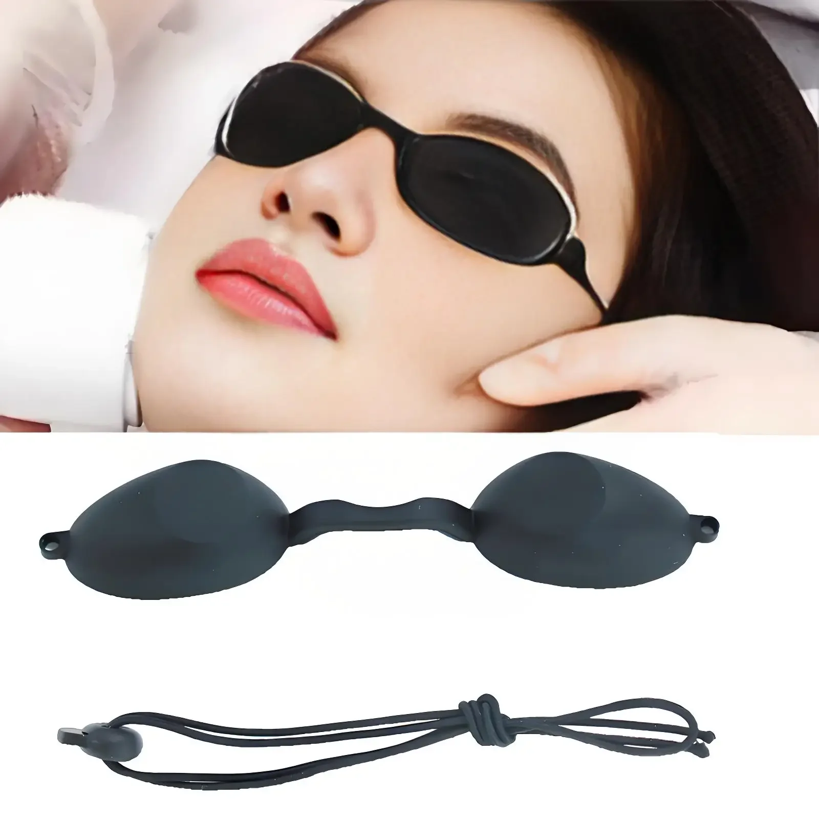 Lunettes de sécurité laser pour salon de beauté, ombrage de la lumière, protection des yeux, machine d'épilation, protection UV, ULréglable, 2 pièces