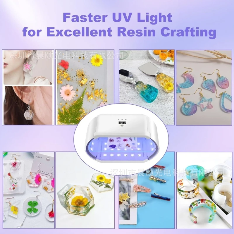 Resin UV Light 96W Quick Duals Side Curing Foldable UV Lamp with Silicone Mold Resin UV Light 96W Quick Duals Side Curing