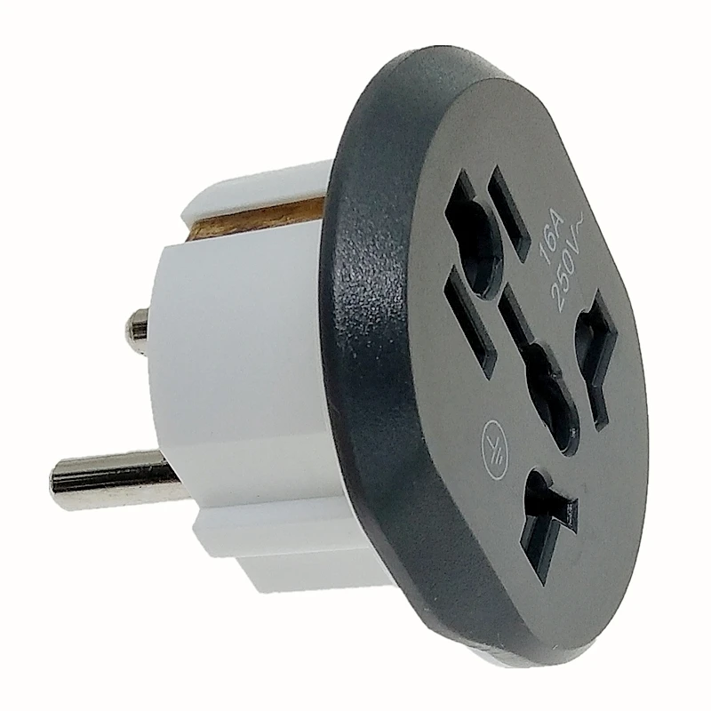 Schuko Plug Adapter Multi Oulet Socket AC250V 16A