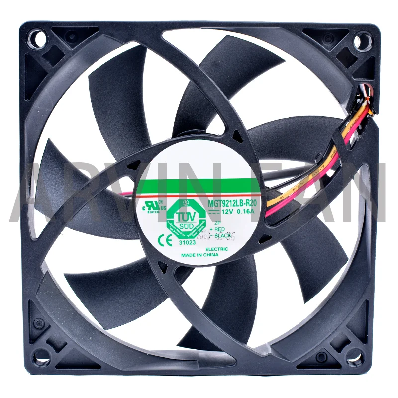 MGT9212LB-R20 9cm 90mm Fan 92x92x20mm 9020 12V 0.16A 3 Lines Speed Detection Server Chassis Power Supply Quiet Cooling Fan