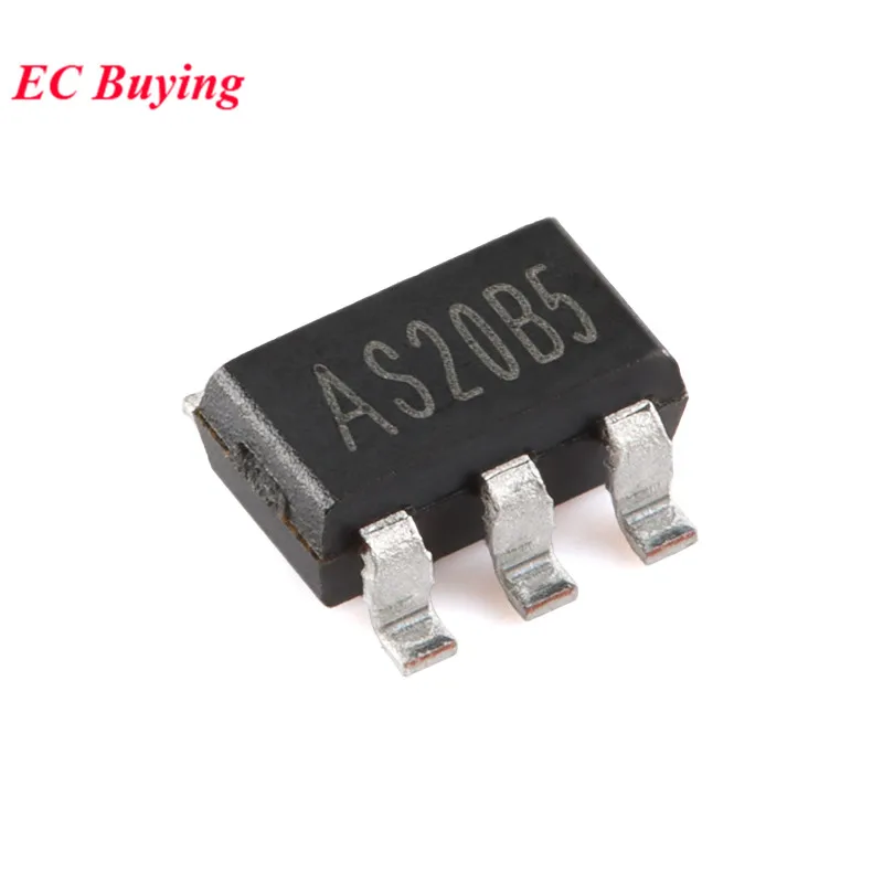 20Pcs/5pcs MT3520B 3520B 3520 AS20B5 AS2OB5 SOT-23-5 2A 2.3V-6V Input 1.5MHz Synchronous Step-down Buck Converter Chip IC