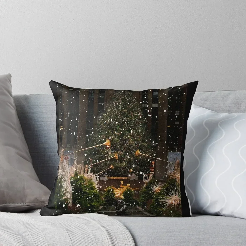 At Rockefeller Center Throw Pillow Covers For Sofas Pillowcases Pillow Case Pillow Case Christmas