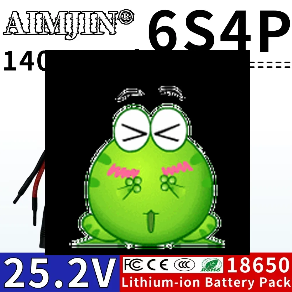 

25.2V 14Ah Rechargeable Battery 6S4P 18650 Lithium Battery Pack suitable for various electronic devices, transportation devi