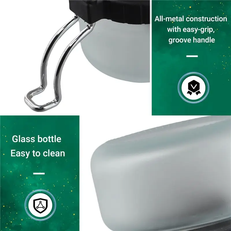 【Ship Within 14-In-1 Airbrush Cleaning Kit   Cleaner Set With Glass Pot, Stainless Steel Holder, Needle And Brush Accessories