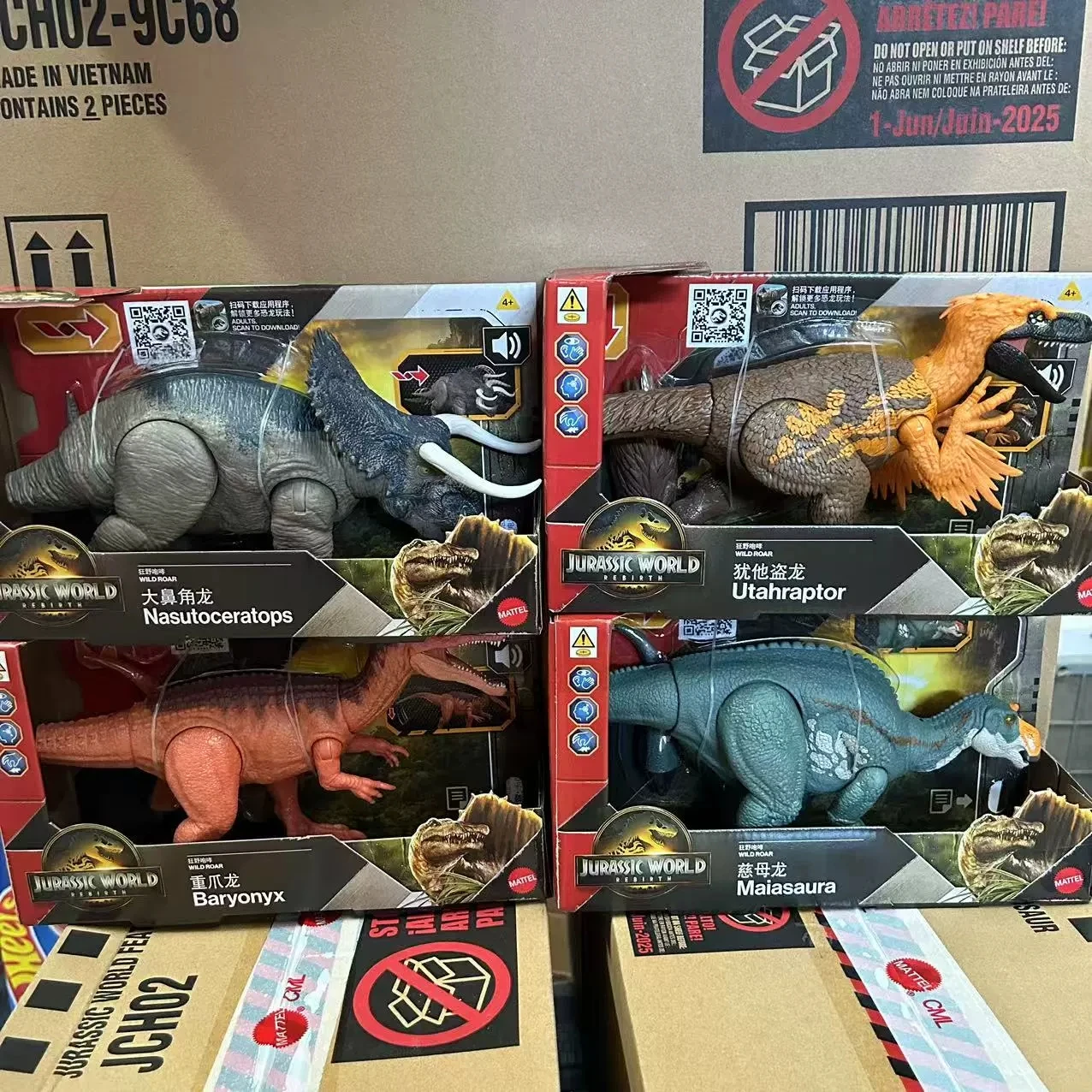 

Jurassic World Dinosaurs Model Baryonyx Mobile Sound Effect Wild Roar Series Dinosaur Movie Animal Collectible Children Kids Toy