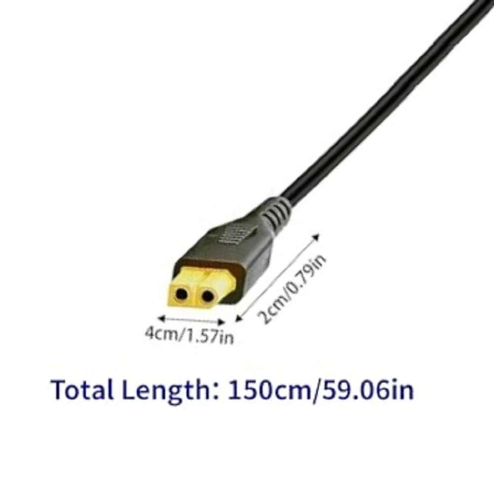1.5M For Car Power Cable with For XT60 Female for Energy Storage Battery Charging in Vehicles and Remote Locations