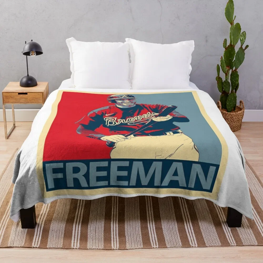 freddie freeman design Throw Blanket Sofa Quilt Softest Furrys Blankets