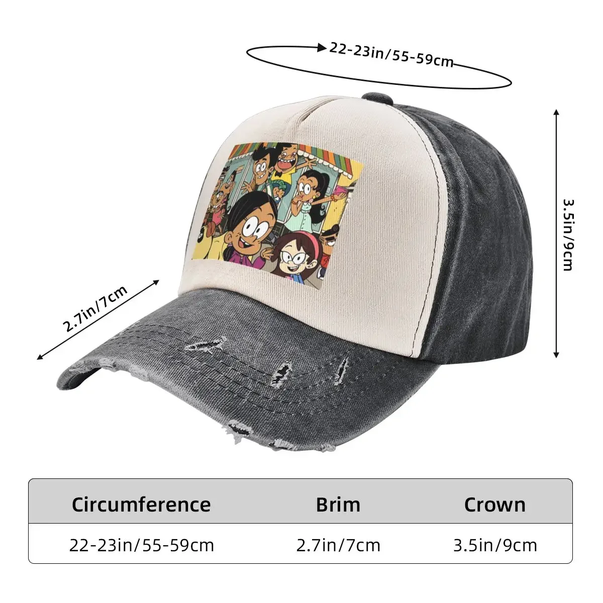 The Casagrandes (2019) Baseball Cap Custom Cap Golf Hat Man Golf Cap Men Golf Wear Women's