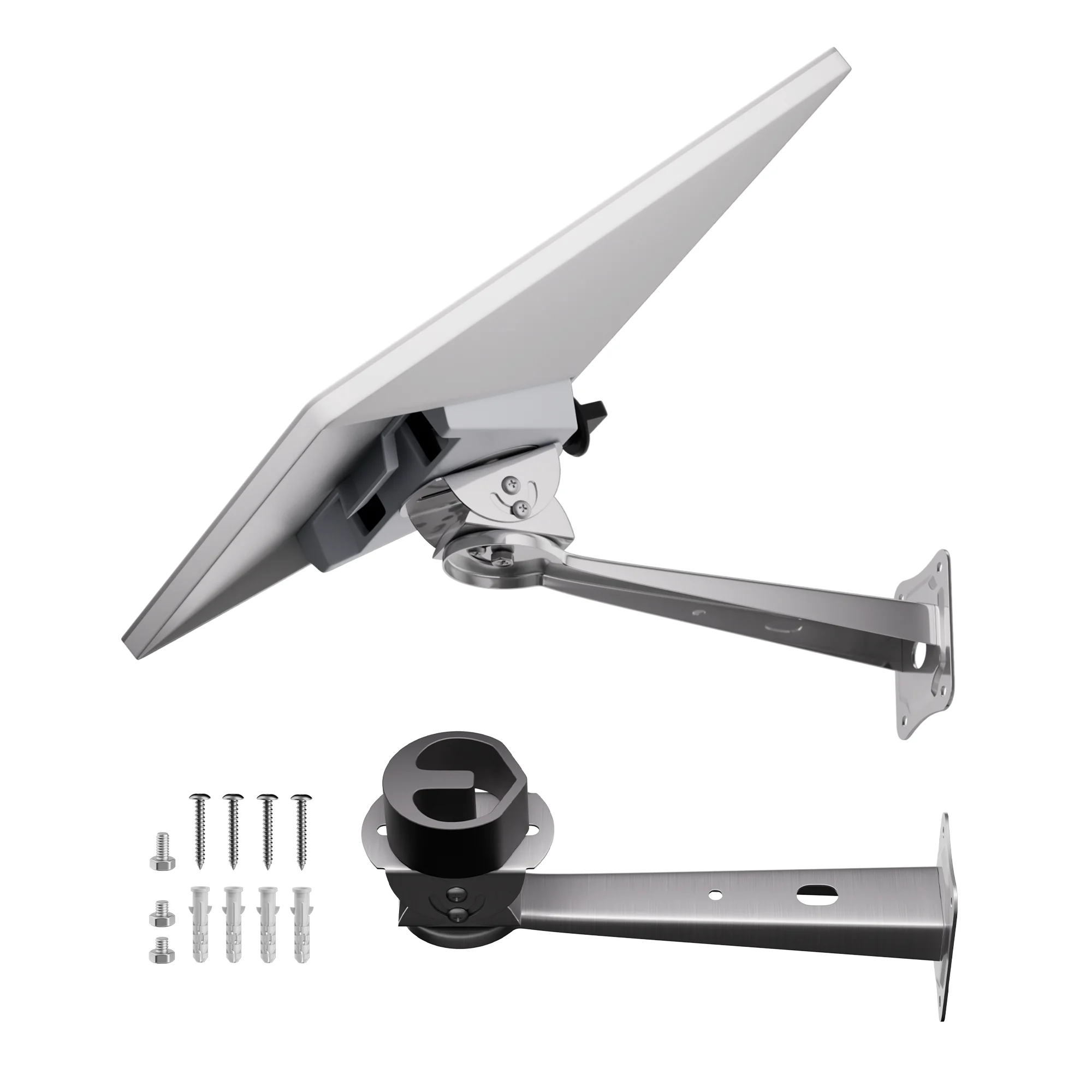 Kit de Acessórios Ajustáveis para Montagem na Parede Starlink Mini, Para Uso no Kit de Montagem no Telhado Starlink Mini